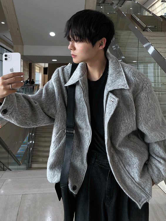 266 모헤어모울 하프 자켓