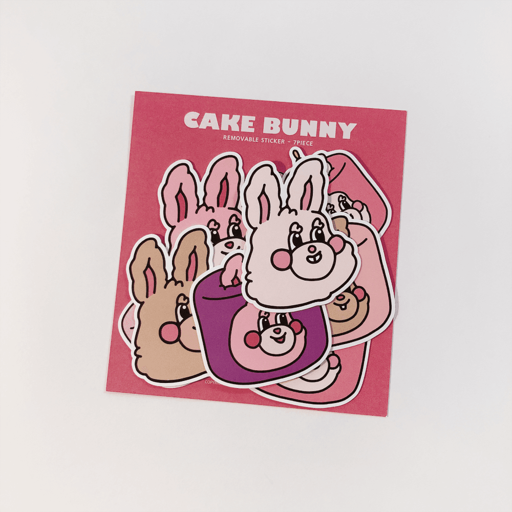 CAKE BUNNY STICKER