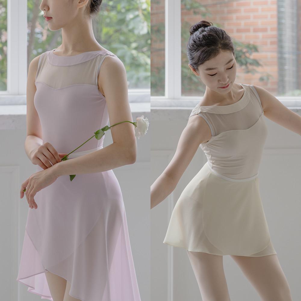 Halter heart neck 2color sleeveless 레오타드 캐미솔 성인 발레복 발레