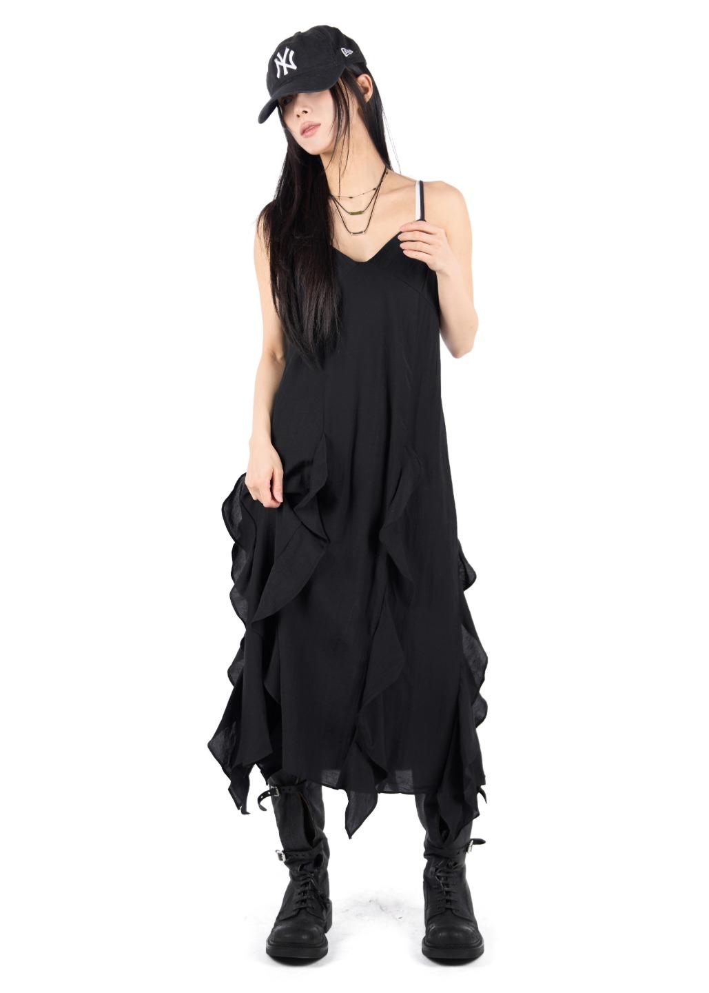 릿킴 SHEER RUFFLE DRESS