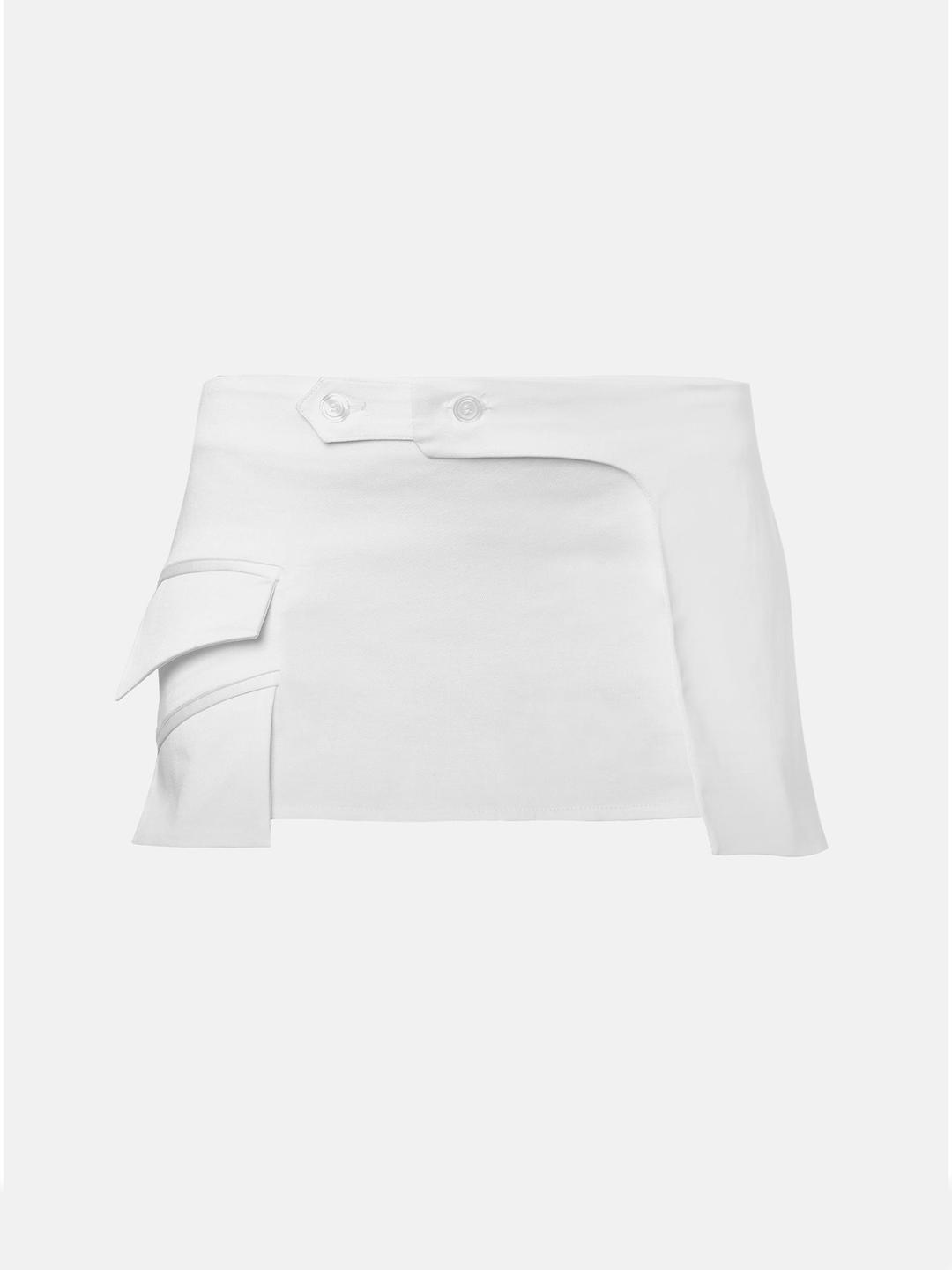 State Skirt Stretch Cotton Virgin White - XS