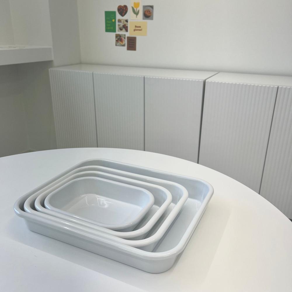 국산 이엔텍 법랑 트레이(발뮤다 토스터기 트레이)