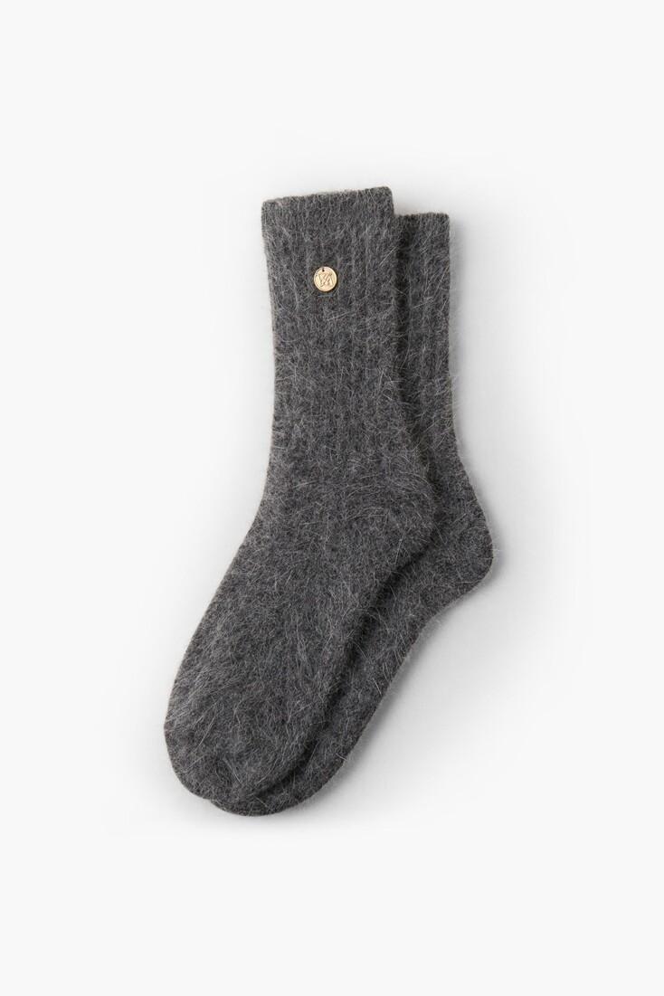 Angora Socks, Charcoal