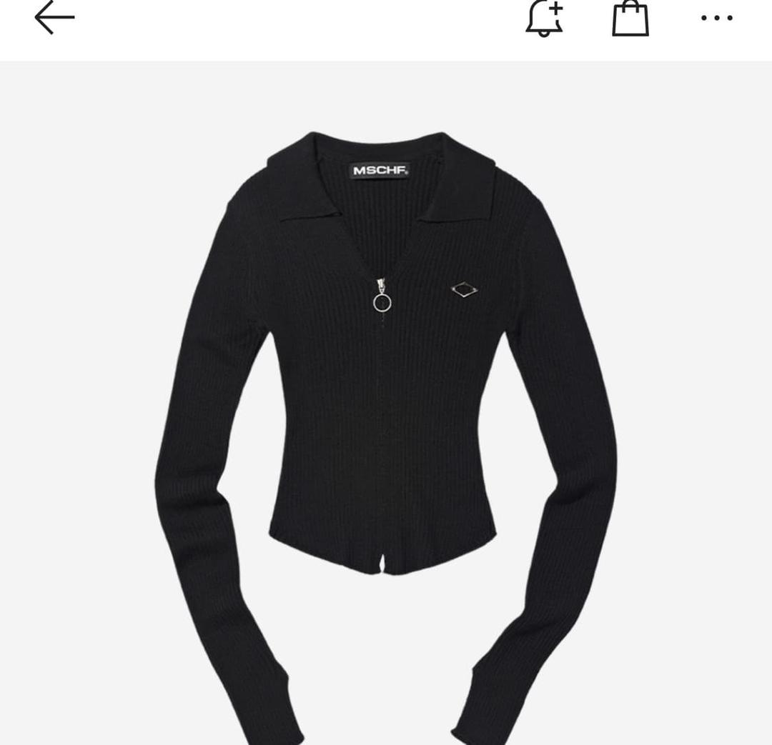 (W) Mischief Knitted Long Sleeve Shirt B | 후루츠패밀리