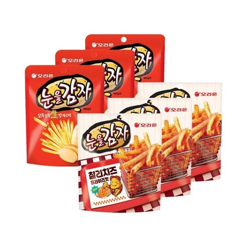 오리온 눈을감자, 오리지널+칠리치즈프..., 3세트