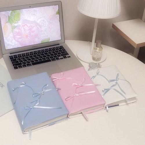 ballet ribbon fabric book cover (3colors)
