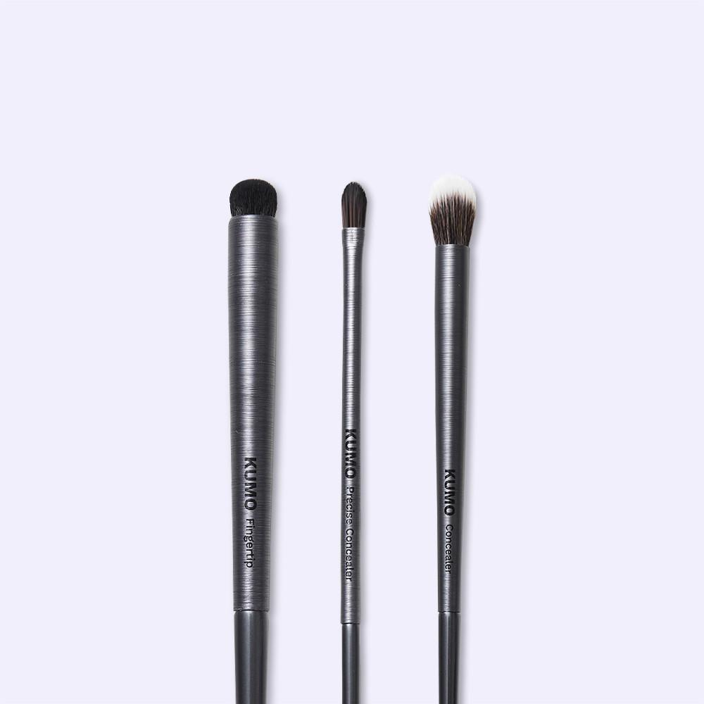 [쿠모] 다크서클 컨실러 브러쉬 2종 세트(핑거팁 브러쉬+컨실러 브러쉬 택1)