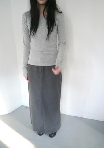 simple U-neck napping tee (4c)