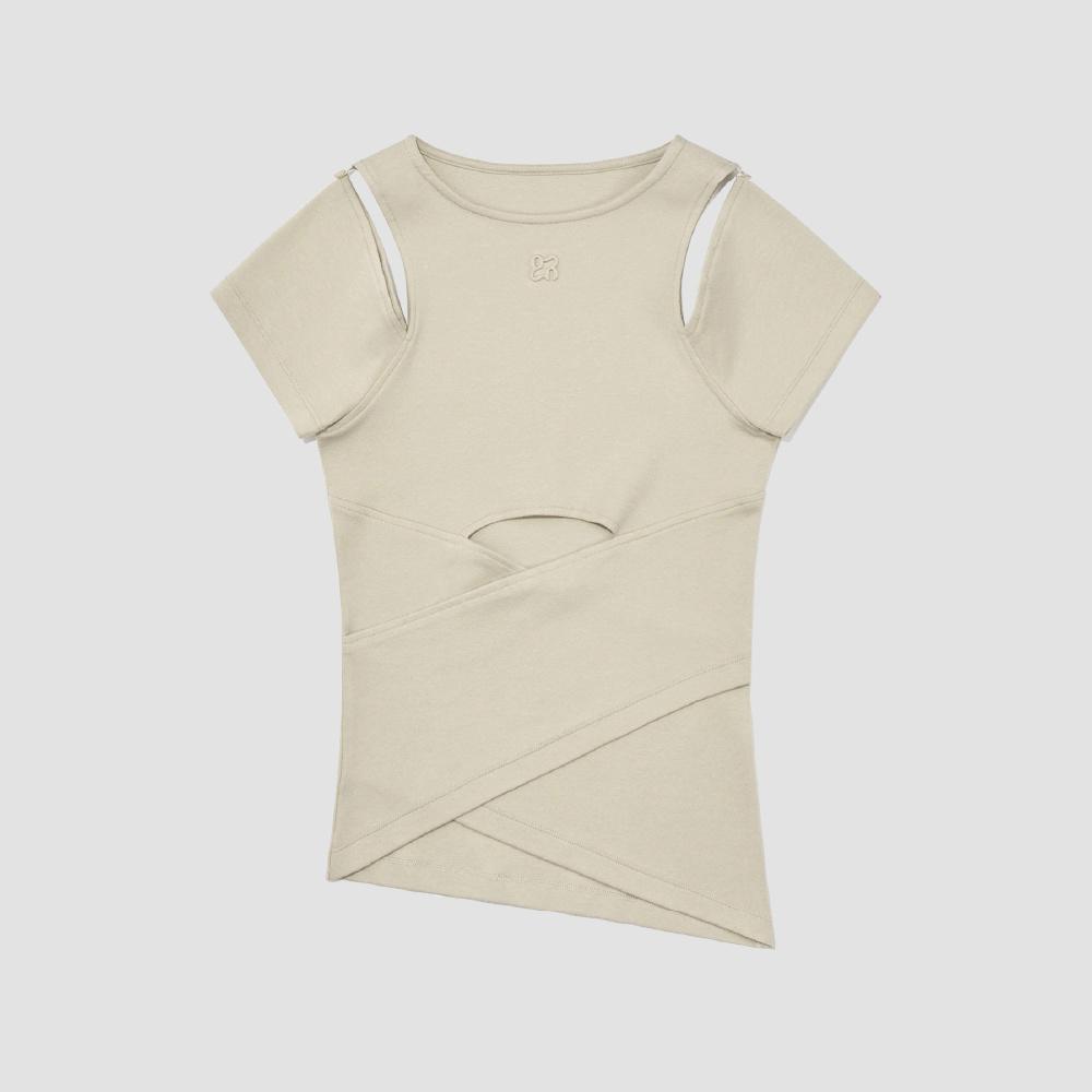 CANYON CROSS TEE(KHAKI)