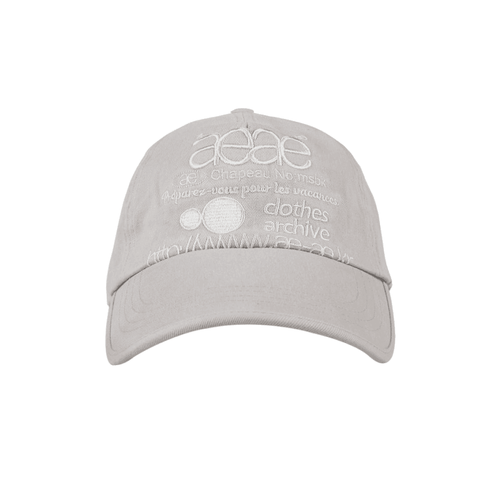 WEB LOGO 5PANNEL CAP [LIGHT GREY]
