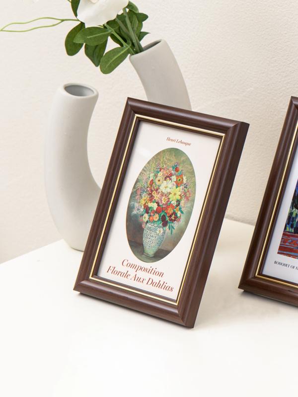 PS심플브라운프레임액자(4X6인치)(1000)