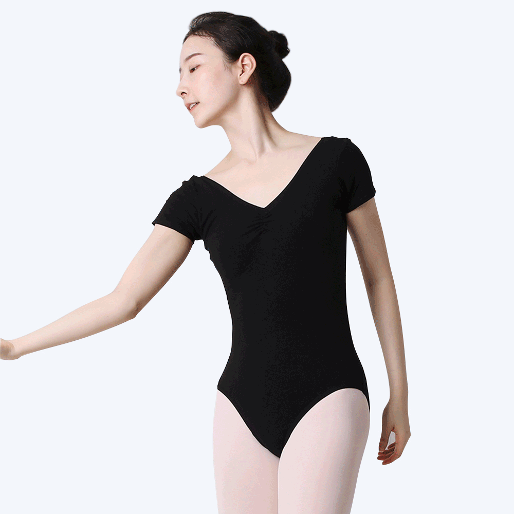 발롱 OWC3001 입시복 성인발레복 반팔 레오타드