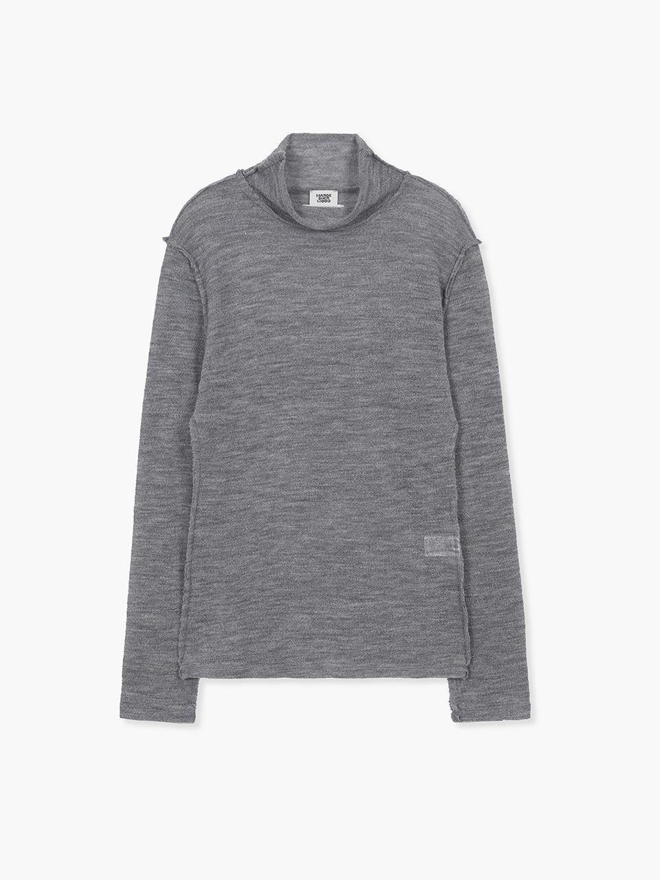 PUPPY TOUCH TURTLENECK LONG SLEEVE_grey