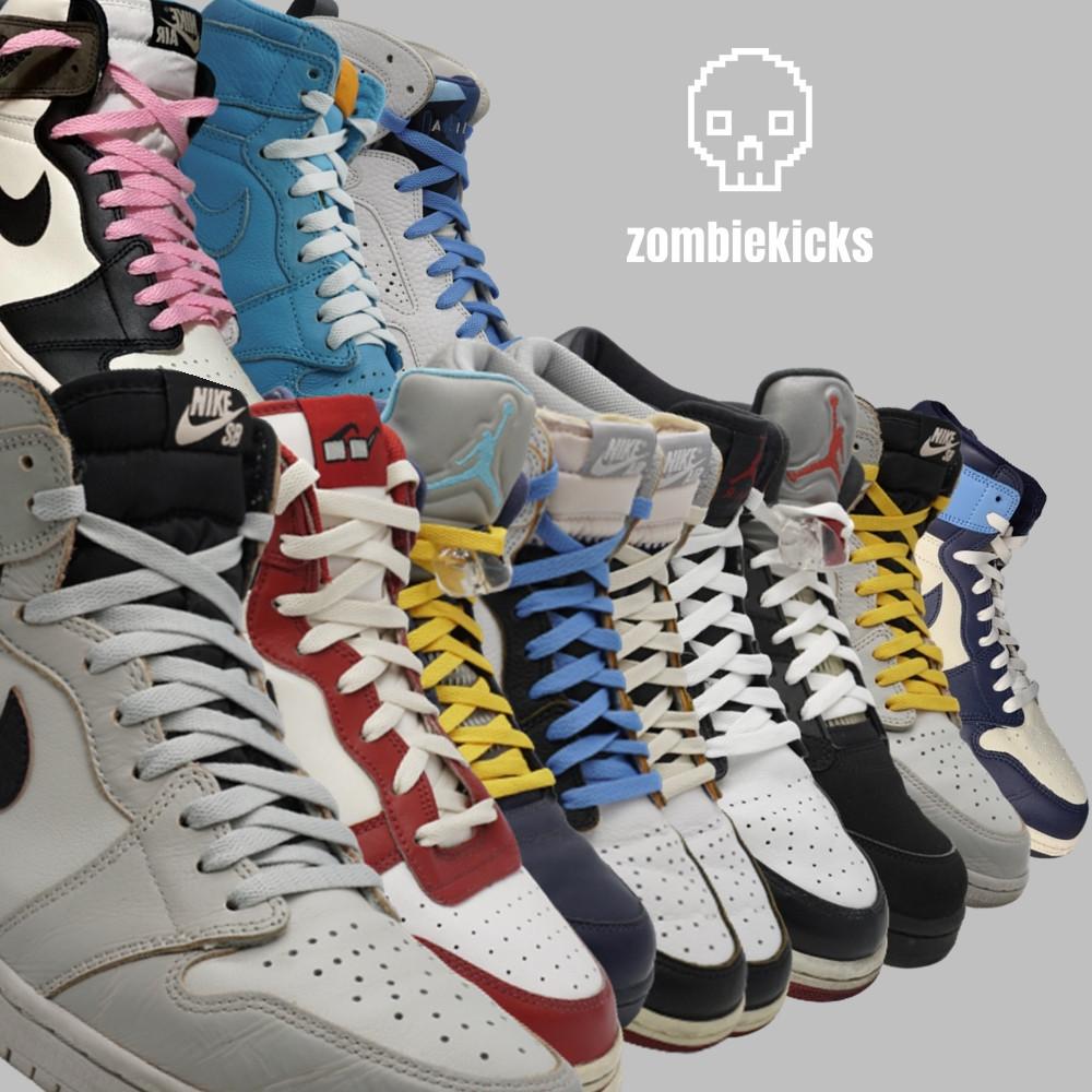 나이키 조던 1 덩크 컨버스 하이 스니커즈 여름 신발끈 7 컬러 운동화 신발끈