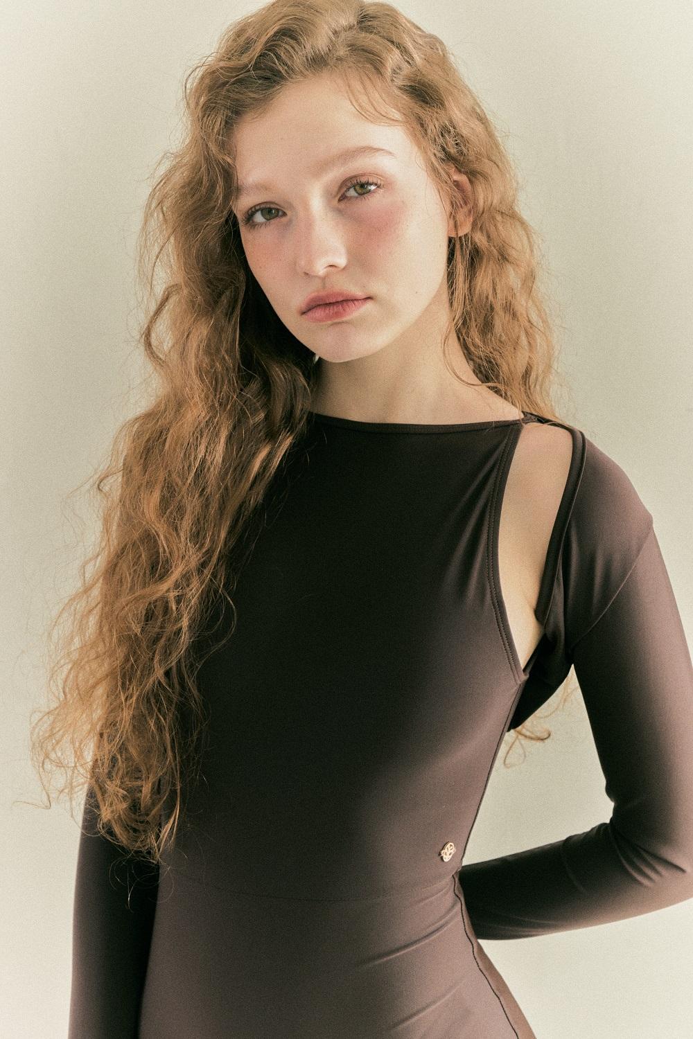 LEOTARD BOLERO CARDIGAN_Mocha