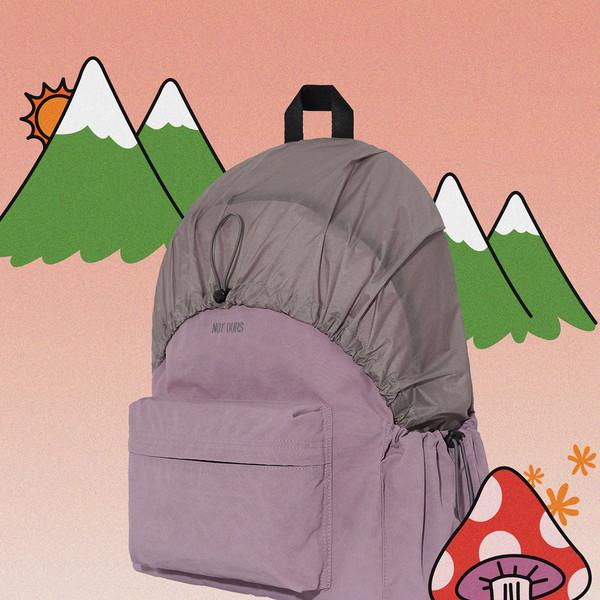 Recycled nylon hoodie backpack | 3 colors