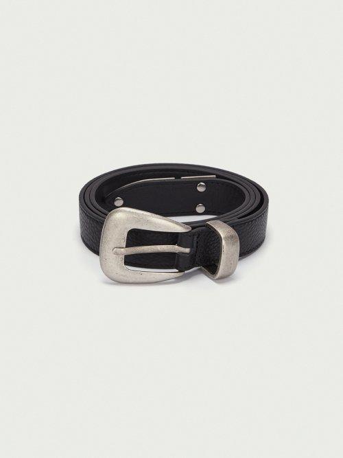 WESTERN STYLE BELT IN BLACK