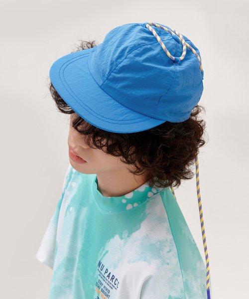 [유니섹스] 컬러 스트링 캠프캡 - 블루