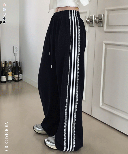 [모델추천/핏보장🖤] 페닝 레이스 롱 와이드 트레이닝 투웨이 팬츠 - 5color