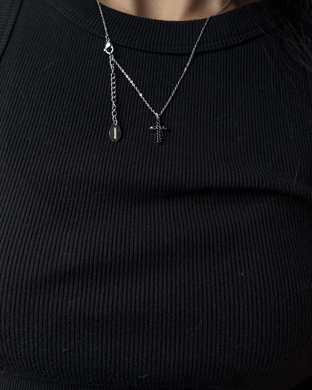 Cross Glitter Necklace