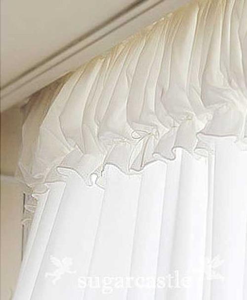 ♡~프린세스/화이트극세사커튼 우아한디자인~