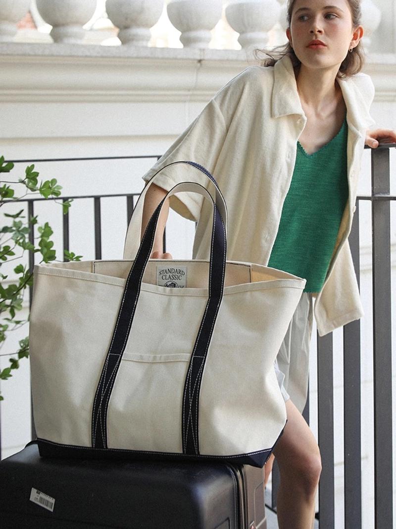 Brookly - CLASSIC TOTE [L] NAVY