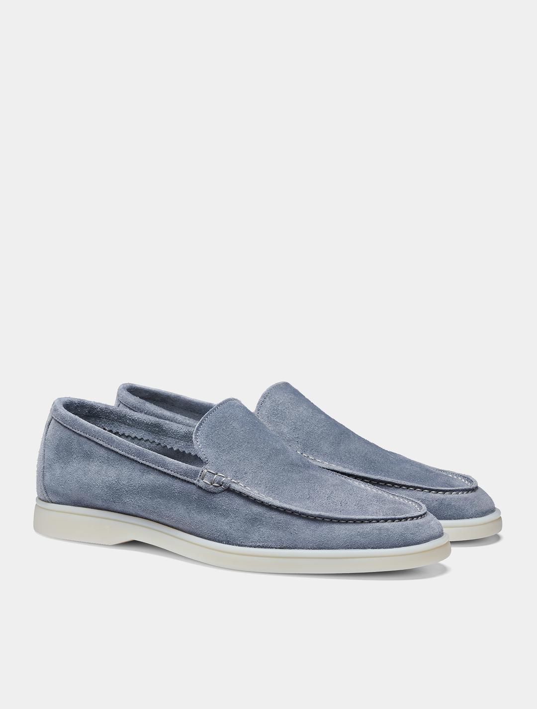 [CALF SUEDE] 라이트 블루 슬립온