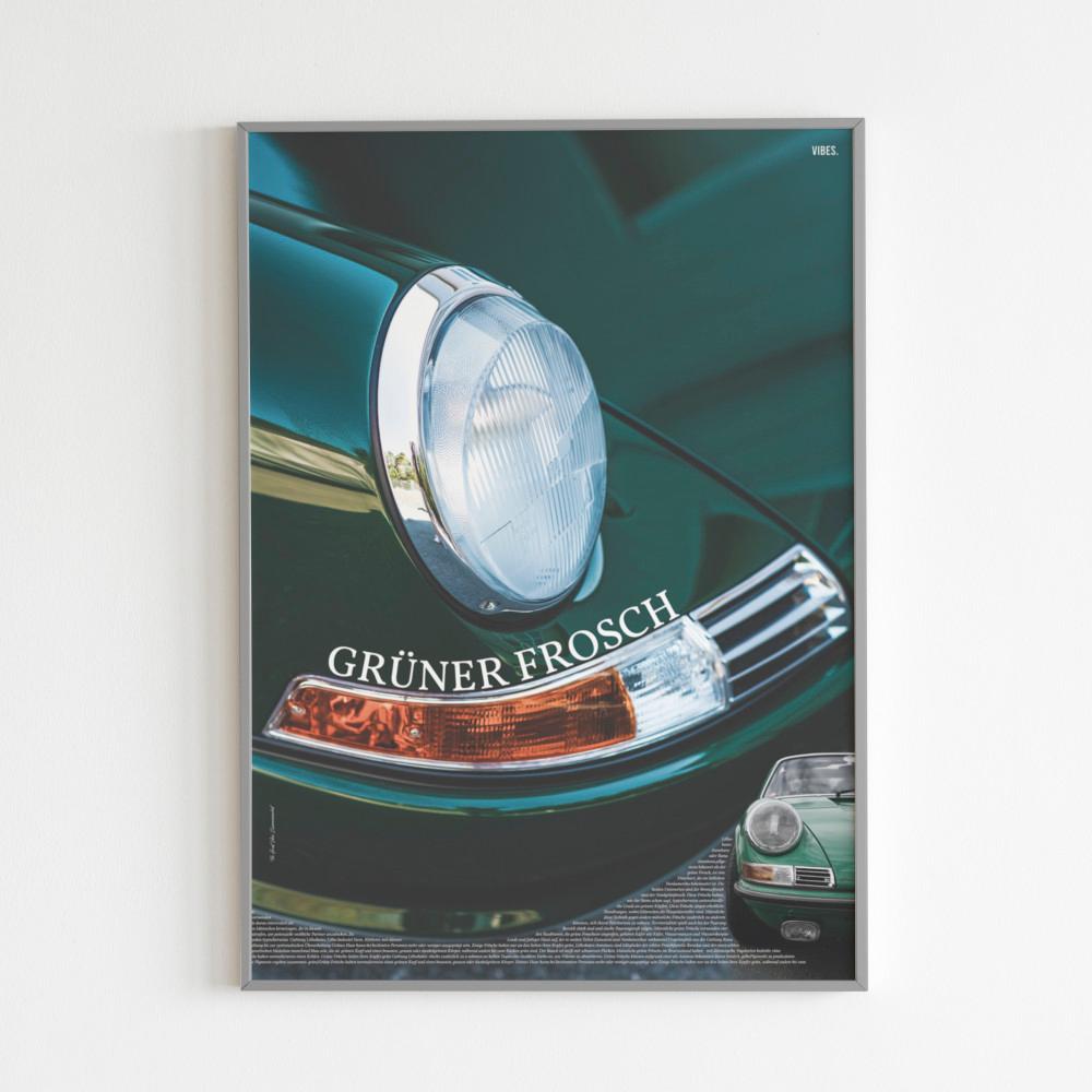 바이브 인테리어 아트 포스터 GRÜNER FROSCH (A1 5070 A2 A3사이즈)