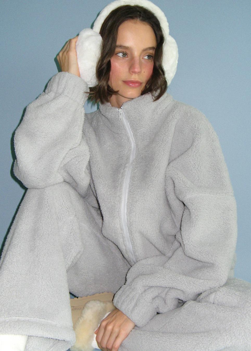 Cozy Fuzzy oversized fleece jacket (3color)