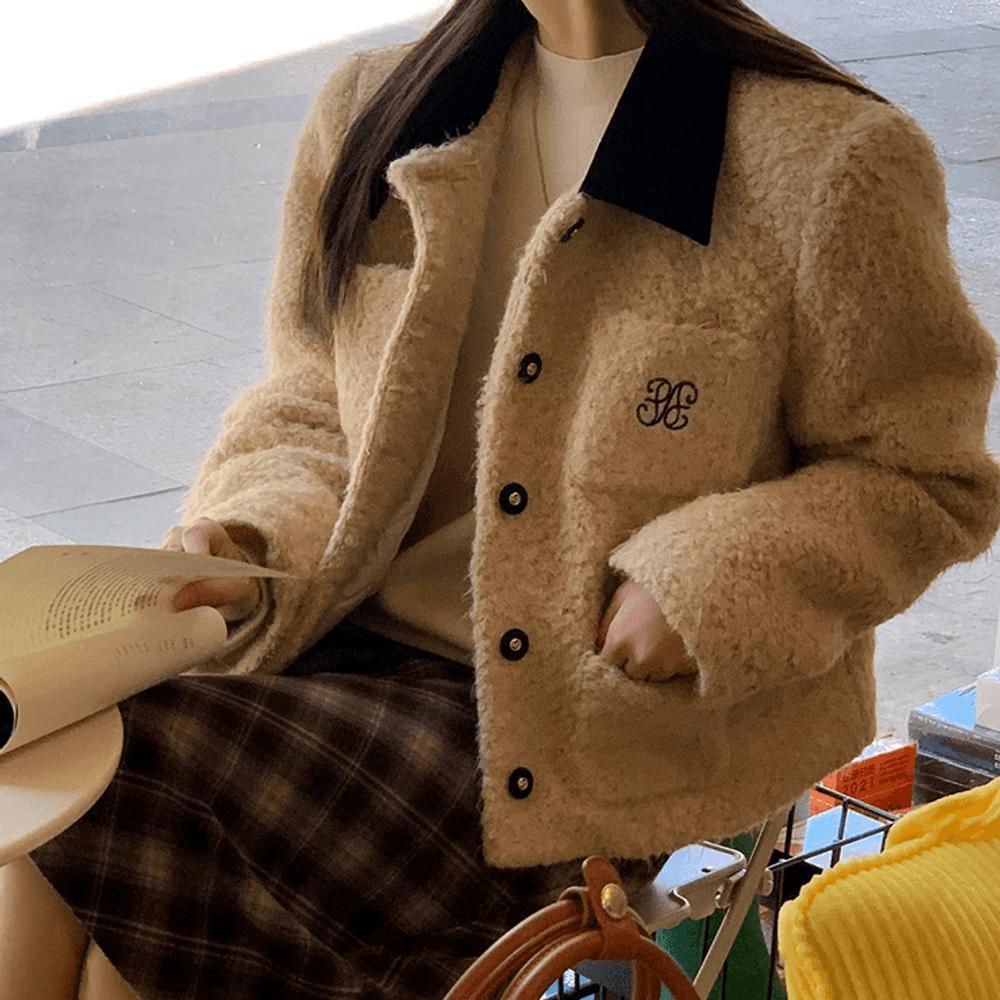 양털자켓 여성울자켓 겨울숏자켓