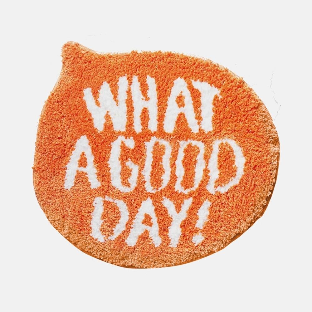 코지풀 WHAT A GOOD DAY 레터링 미니 러그