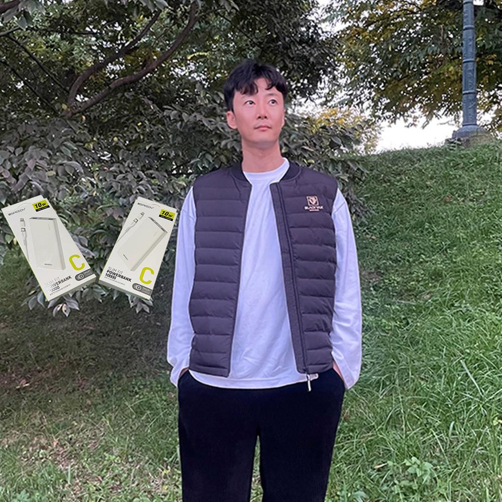 [25년형] 블랙야크 발열조끼 배터리2개포함 열선 온열조끼