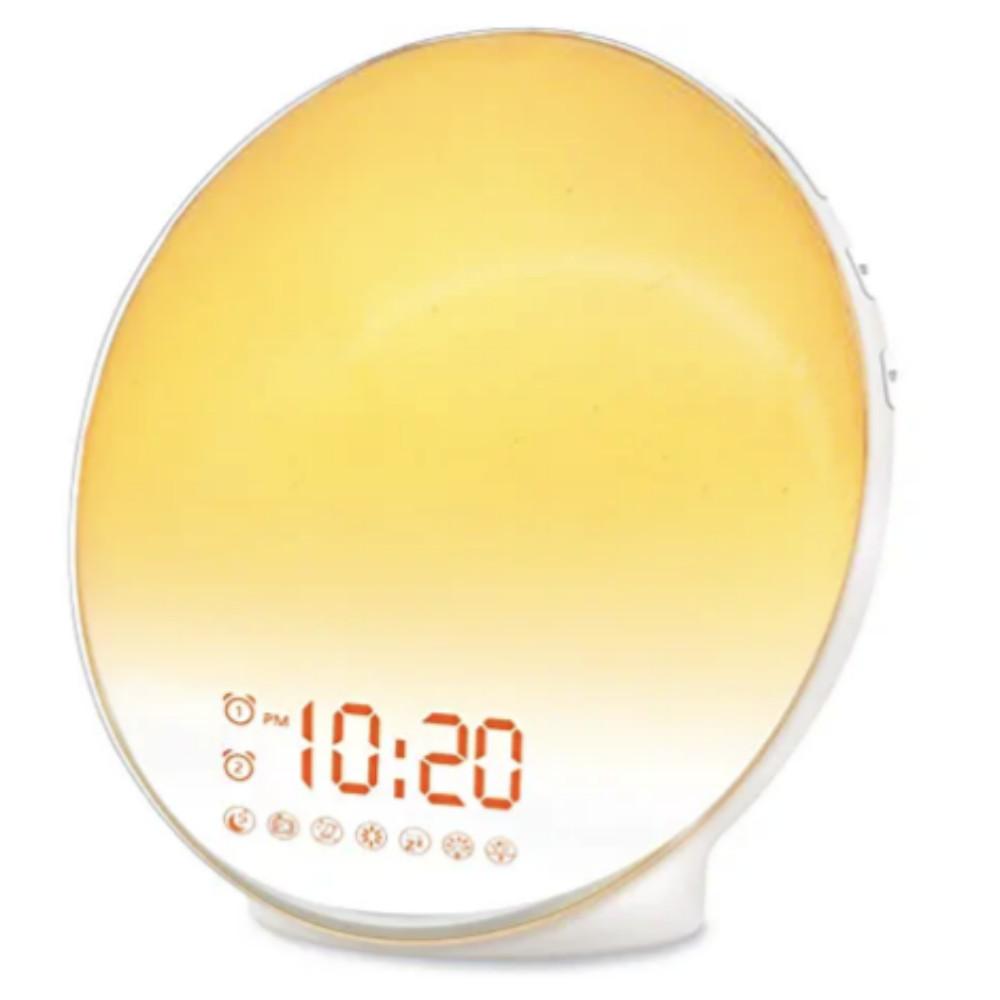 탁상시계 led 인공태양 알람 시계 무드등 무소음 시끄러운 디지털 선라이즈 유어모닝