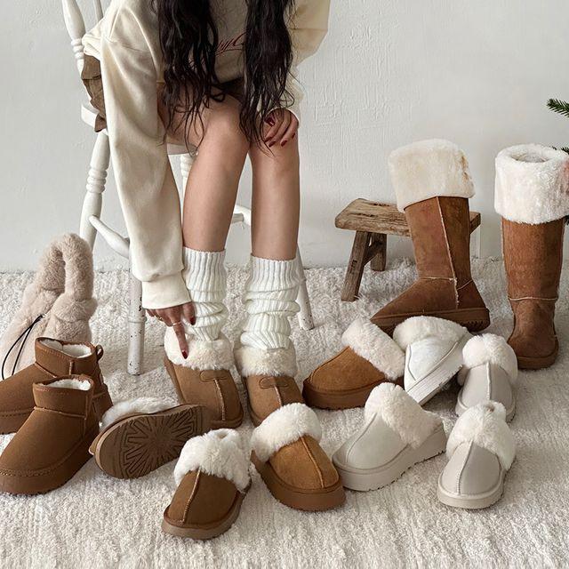 [퍼슈즈5종] 폭신 플랫폼 털슬리퍼&울트라 미니 양털부츠 어그 롱부츠-5type