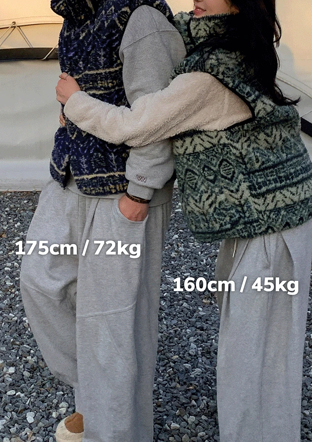 디엘 후리스 패딩 조끼