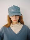 Milky Blue Corduroy Logo Ball Cap