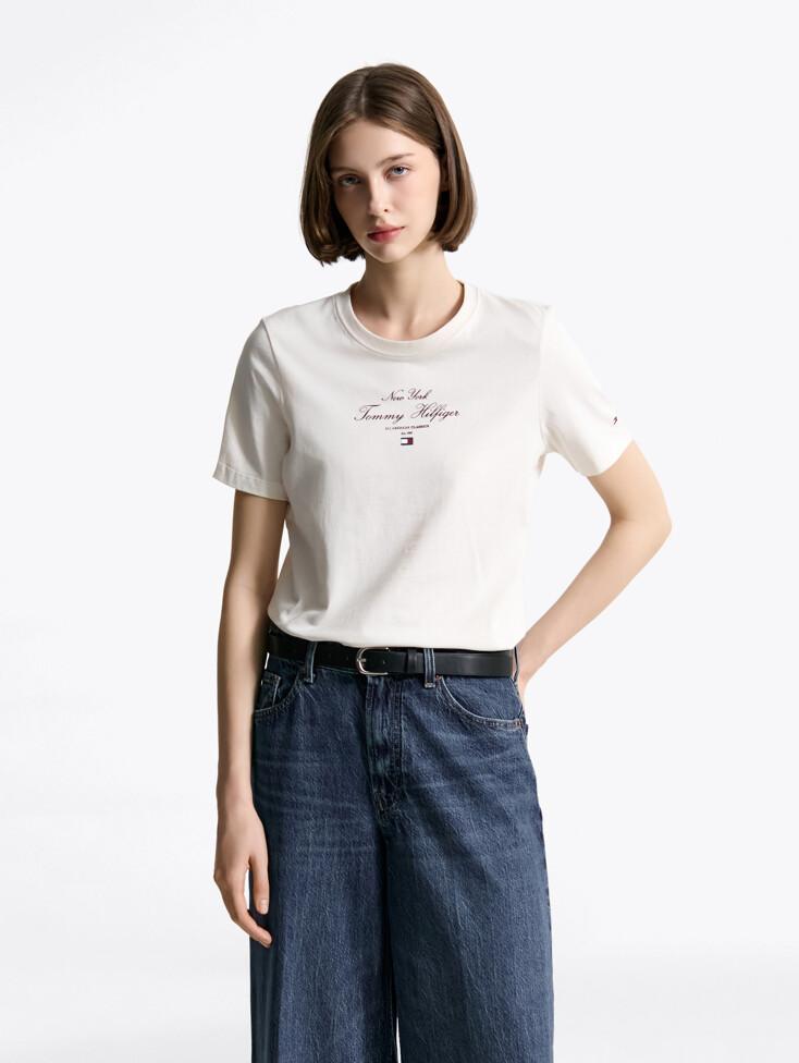 [25SS] 스크립트 크루넥 티셔츠