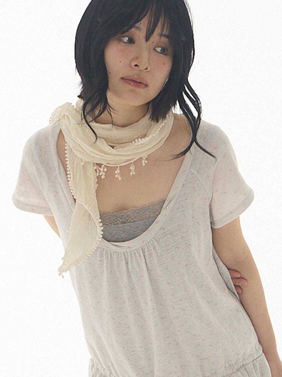 [3월 9일 예약 배송] LILY SCARF CREAM