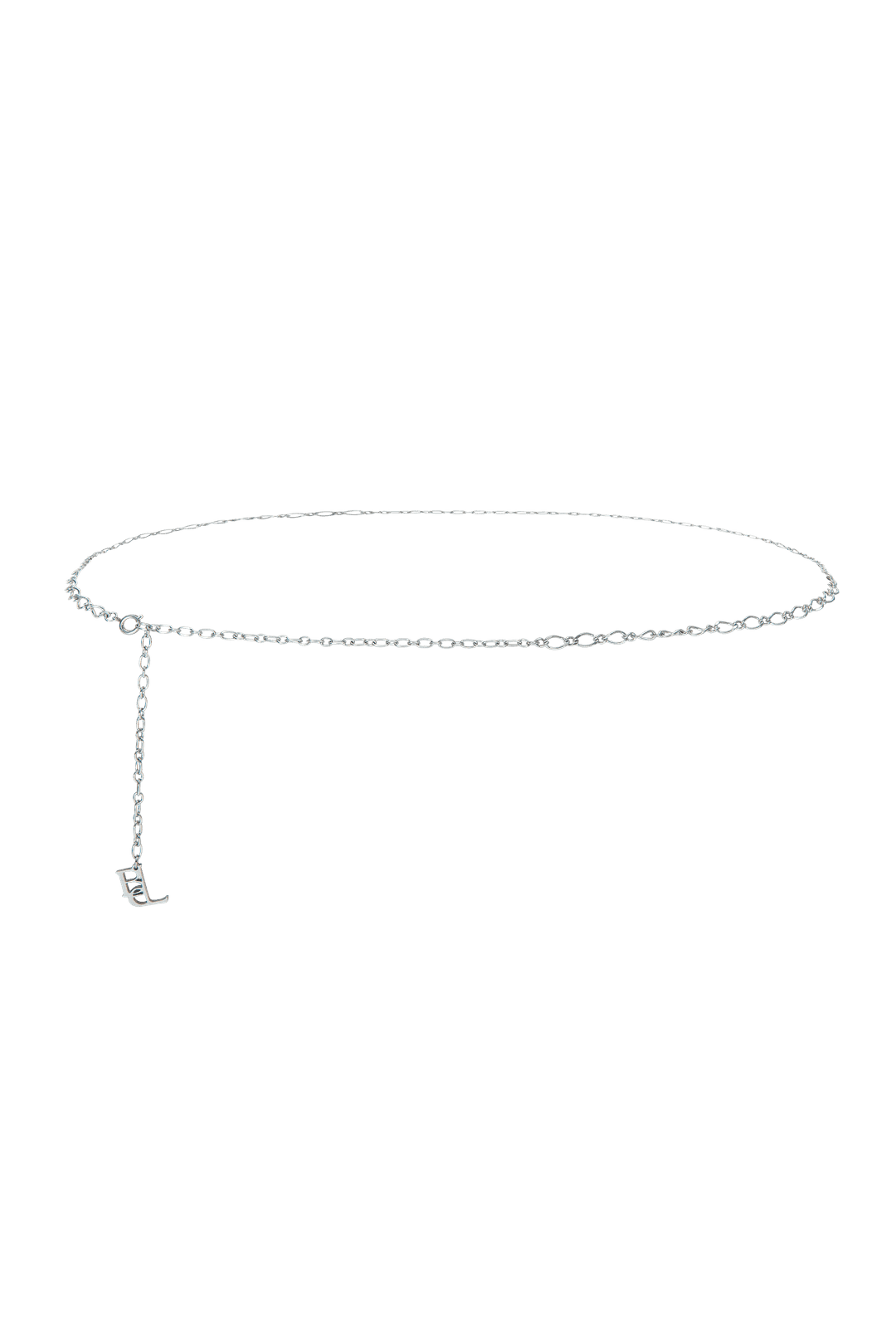 Monogram chain belt