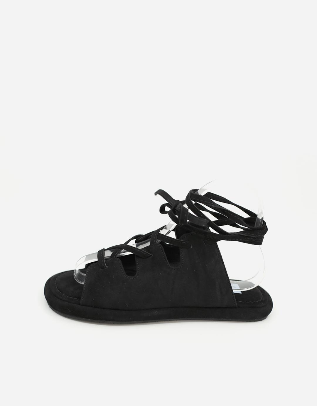 TACEY BLACK STRAP SANDAL