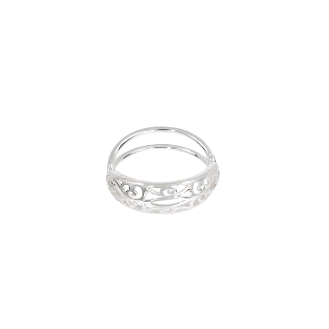 [silver925] dual emblem ring-silver