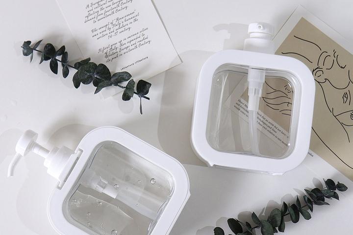 사각 주방 세제 디스펜서 공병 용기