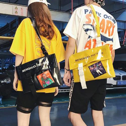 울트라패션 망고 비닐 크로스백 메신저백