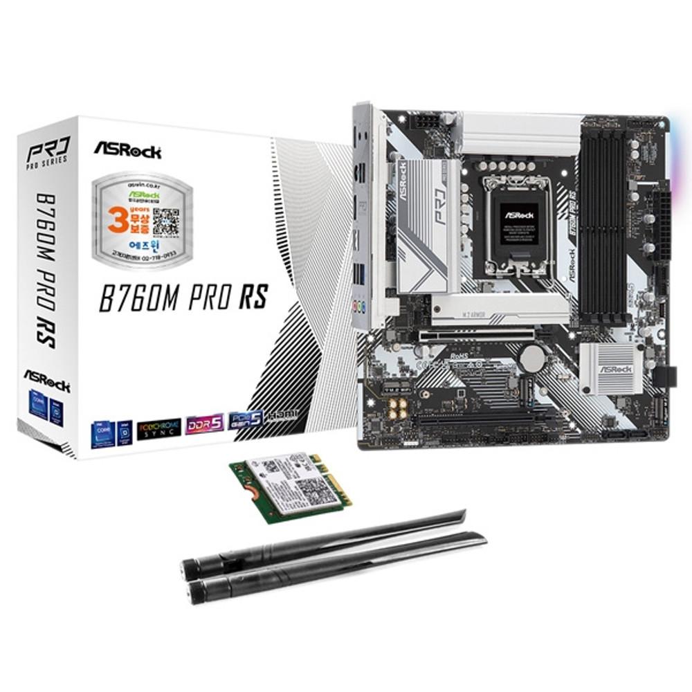 ASRock B760M Pro RS D5   WiFi6E 모듈 에즈윈