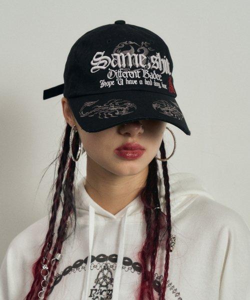 Scorpion Embroidery Cap Black