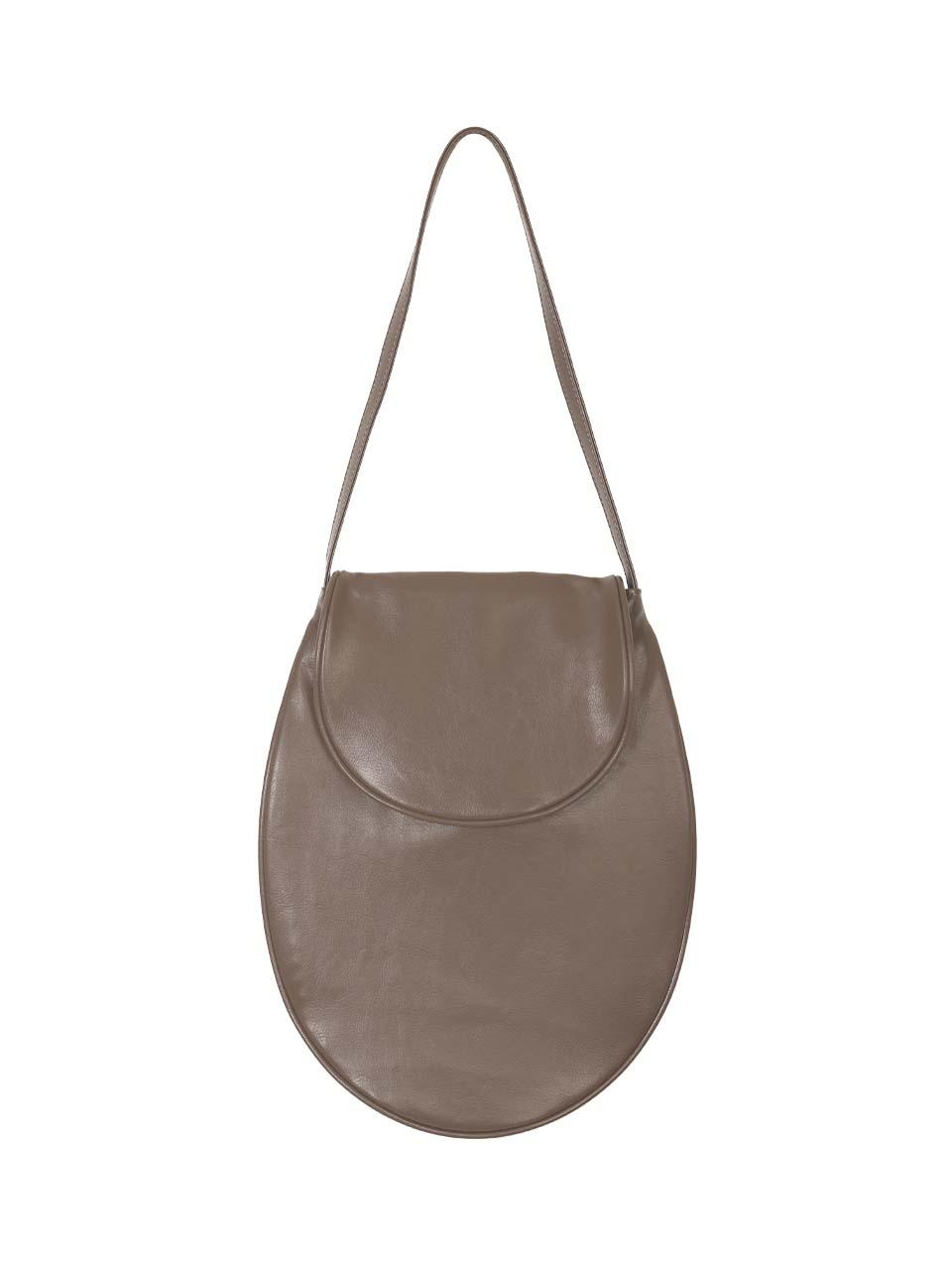 Double Round Shoulder Bag_Brown