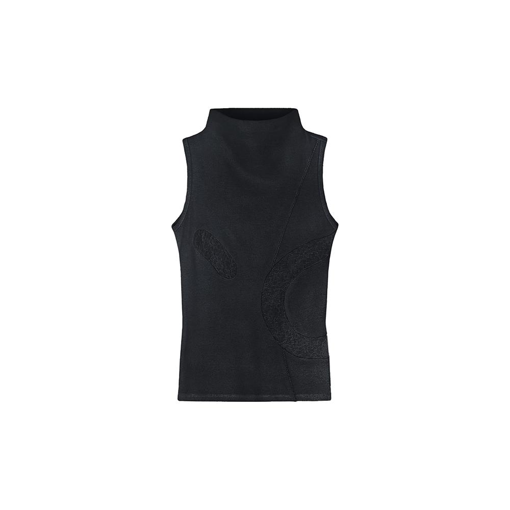 [BONNAE : 본네] SPIRAL SLEEVELESS TOP BLACK