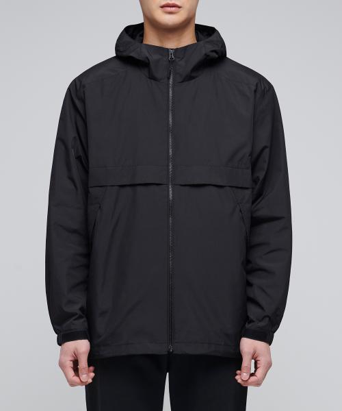 후디드 윈드브레이커 재킷 [블랙]