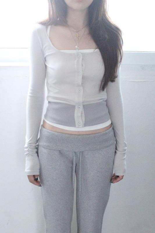 mute cardigan set (2color)