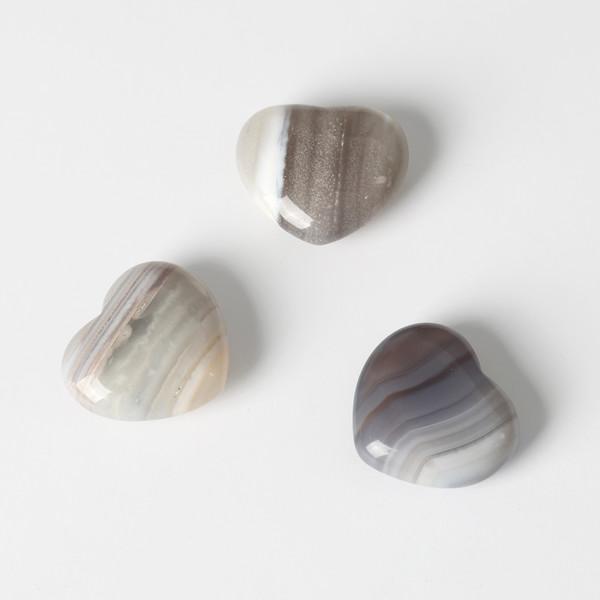 [CARVING STONE] GREY AGATE  그레이 아게이트  - HEART 하트